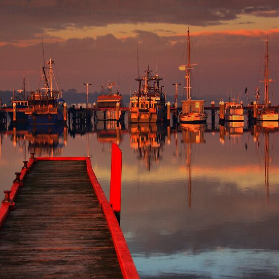 Boat sunrise