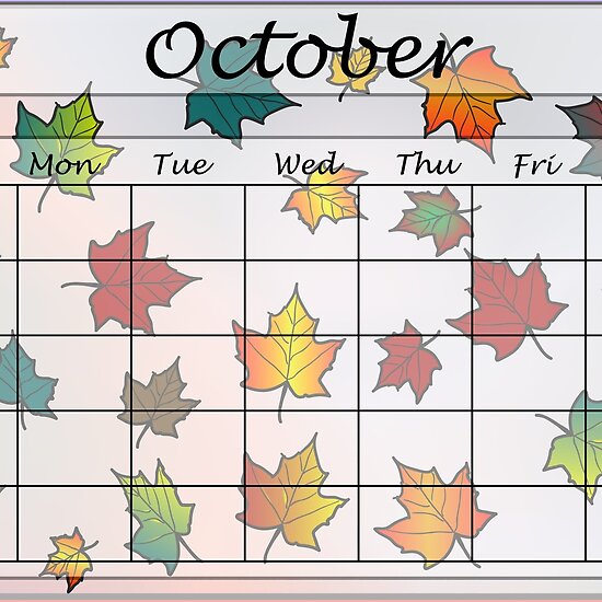 blank october 2011 calendar. Blank October calendar page by