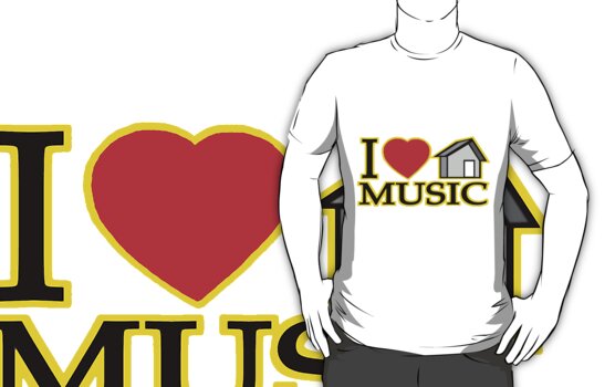 i love house music logo. Tshirt: I LOVE HOUSE MUSIC