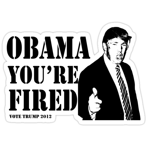 donald trump 2012. Sticker: Donald Trump For