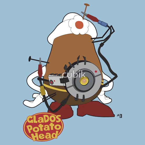 portal 2 glados as potato. GLaDOS Potato Head by cubik