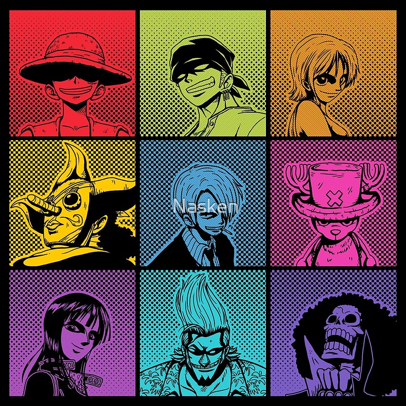 One Piece Straw Hat Pirates Drawing: Gifts & Merchandise | Redbubble