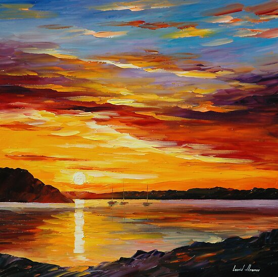 Sunset by leonid afremov