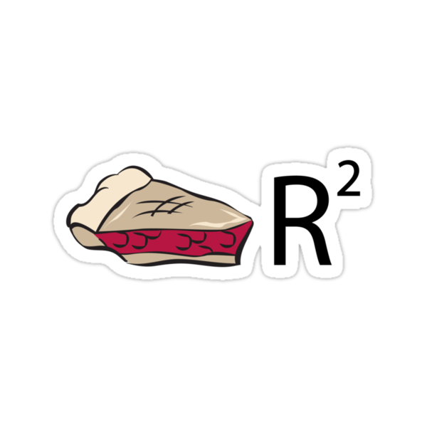  pie r squared math humor stickers by zehda redbubble