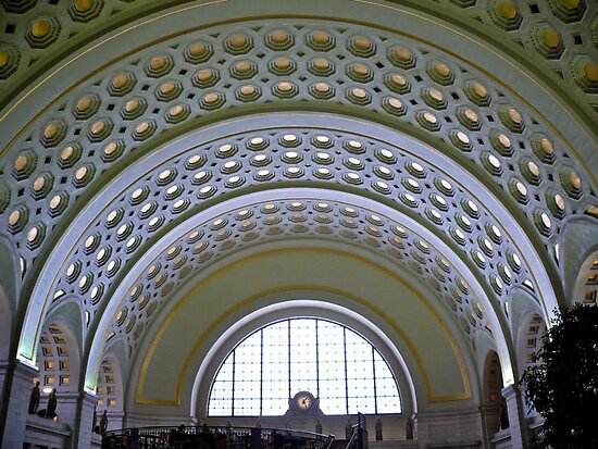 Vaulted Ceiling at Washington Union Station, Washington D.C ...